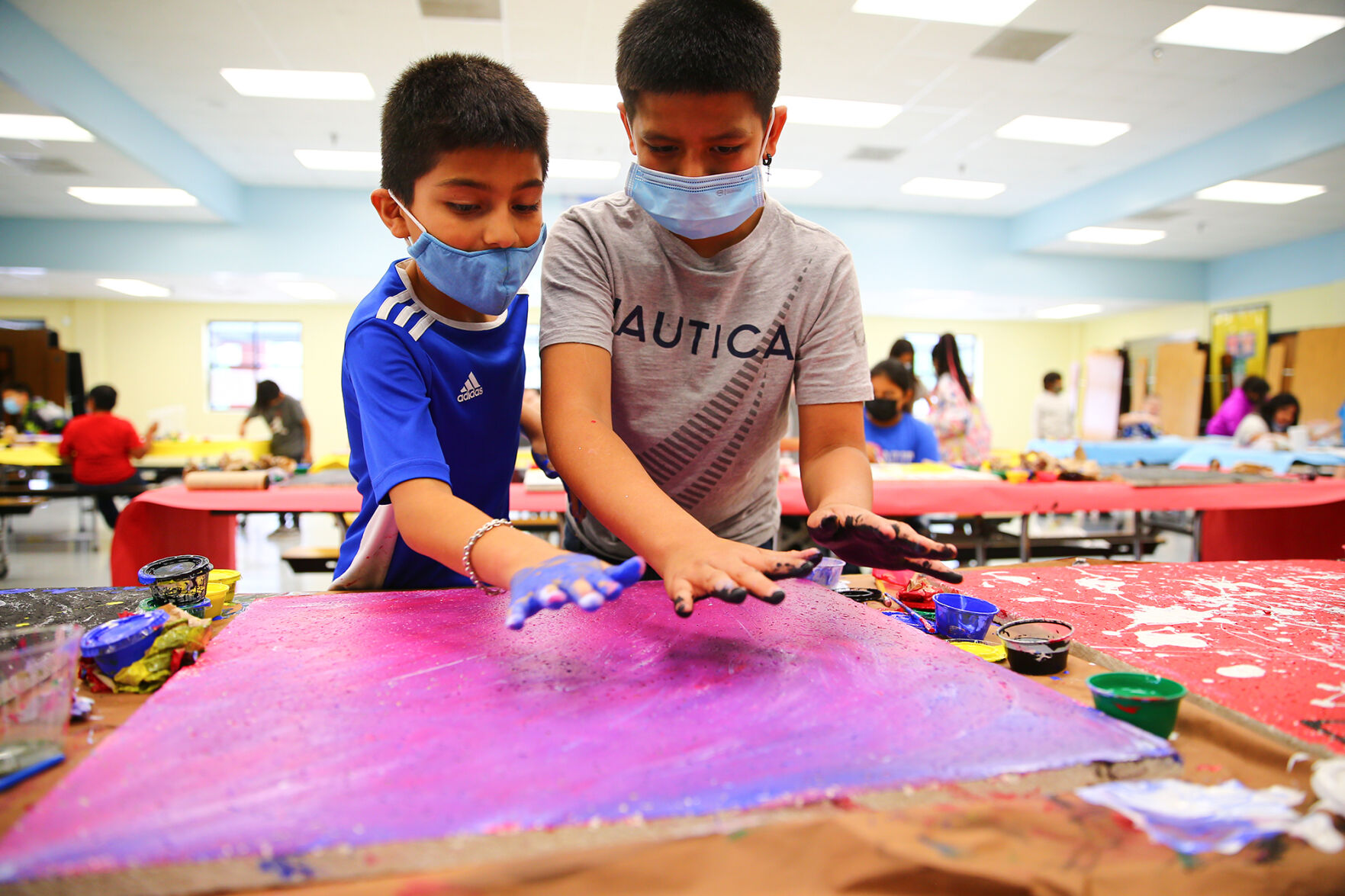Fannin Elementary Ceiling Tile Painting